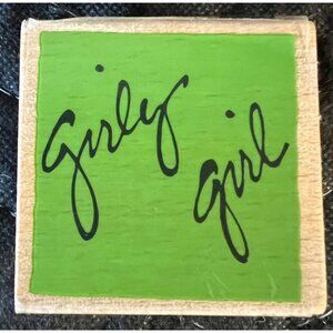 VAP! Girly Girl Rubber Stamp For Crafting & Scrapbooking